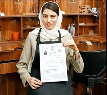 نظرات خانم نیلوفر فرقانی درمورد دوره طلاسازی از مرند